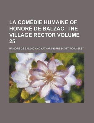 Book cover for La Comedie Humaine of Honore de Balzac Volume 25