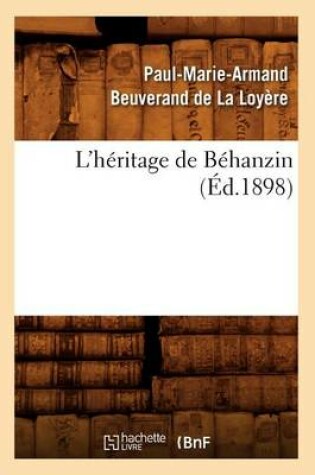 Cover of L'Heritage de Behanzin (Ed.1898)