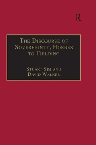 Cover of The Discourse of Sovereignty, Hobbes to Fielding