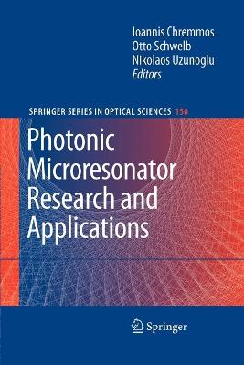 Cover of Photonic Microresonator Research and Applications