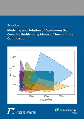 Book cover for Modeling and Solution of Continuous Set Covering Problems by Means of semi-infinite Optimization.