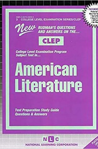Cover of AMERICAN LITERATURE