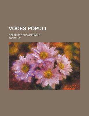 Book cover for Voces Populi; Reprinted from Punch