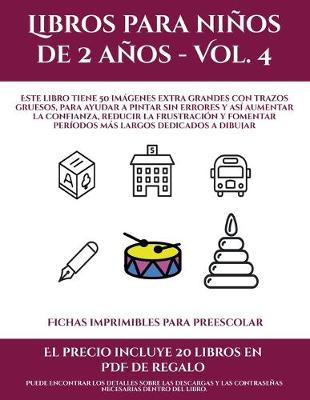 Book cover for Fichas imprimibles para preescolar (Libros para niños de 2 años - Vol. 4)