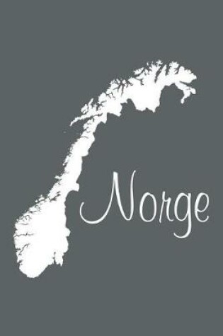 Cover of Norge - Slate Grey Lined Notebook with Margins (Norway)