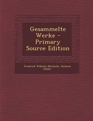 Book cover for Gesammelte Werke - Primary Source Edition