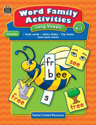 Book cover for Word Family Activities: Long Vowels Grd K-1