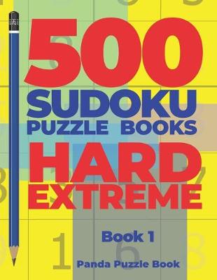 Book cover for 500 Sudoku Puzzle Books Hard Extreme - book 1