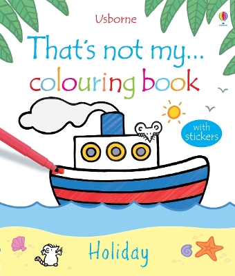 Book cover for That's not my colouring book Holiday