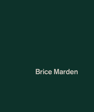 Book cover for Brice Marden