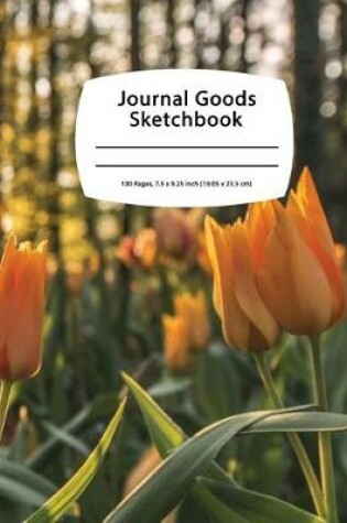 Cover of Journal Goods Sketchbook - Sunset Tulips