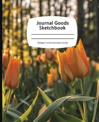 Book cover for Journal Goods Sketchbook - Sunset Tulips