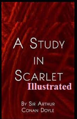 Book cover for A Study in Scarlet illustratred