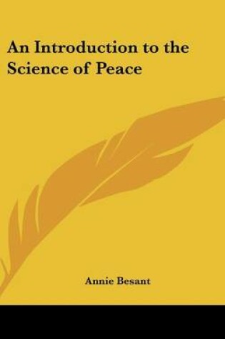 Cover of An Introduction to the Science of Peace