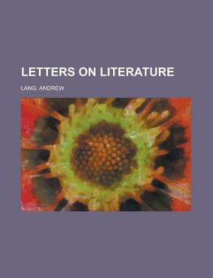 Book cover for Letters on Literature