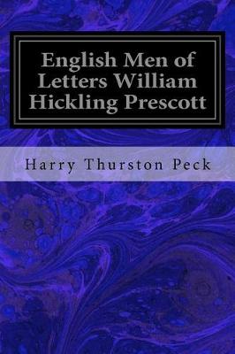 Book cover for English Men of Letters William Hickling Prescott