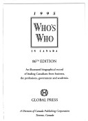 Book cover for Who's Who in Canada 1995