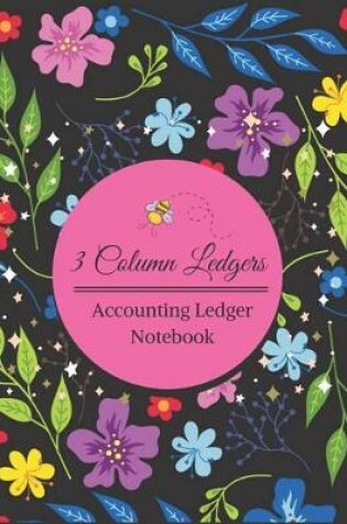 Cover of Accounting Ledger Notebook 3 Column Ledgers