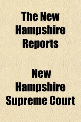 Book cover for The New Hampshire Reports (Volume 68)