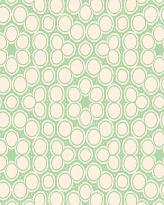 Book cover for Mint Green Circular Pattern Notebook