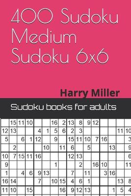 Book cover for 400 Sudoku Medium Sudoku 6x6
