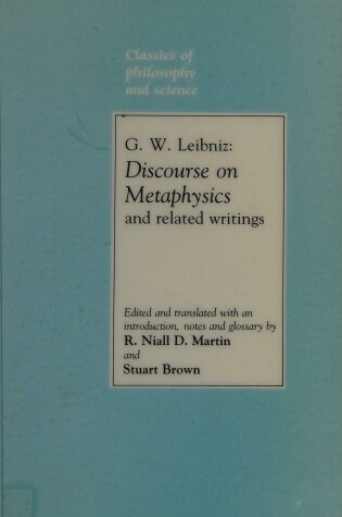 Cover of Discourse on Metaphysics