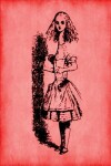 Book cover for Alice in Wonderland Journal - Tall Alice (Red)