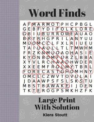 Cover of Word Finds Large Print With Solution
