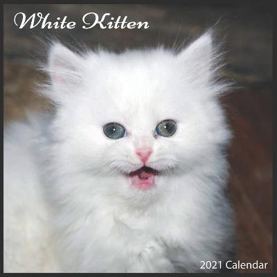 Book cover for White Kitten 2021 Calendar