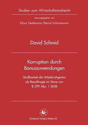 Book cover for Korruption durch Bonuszuwendungen