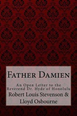 Book cover for Father Damien Robert Louis Stevenson