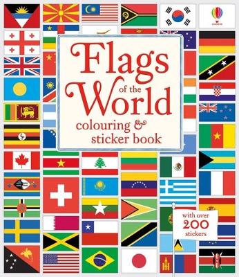 Book cover for Flags of the World Colouring & Sticker Book