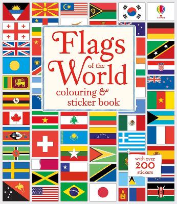 Book cover for Flags of the World Colouring & Sticker Book