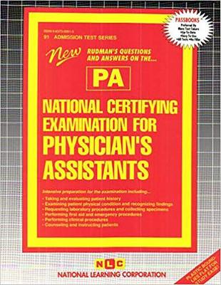 Book cover for NATIONAL CERTIFYING EXAMINATION FOR PHYSICIAN'S ASSISTANT (PA/NCE)