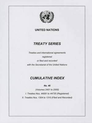 Cover of Treaty Series Cumulative Index No. 46