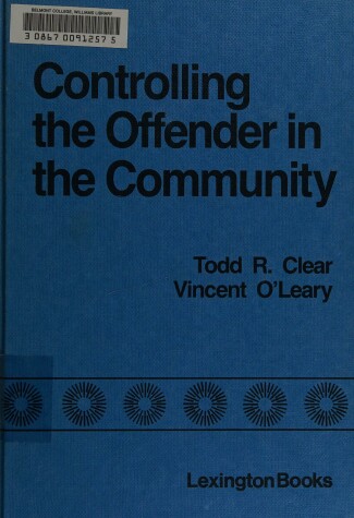 Book cover for Controlling the Offender in the Community