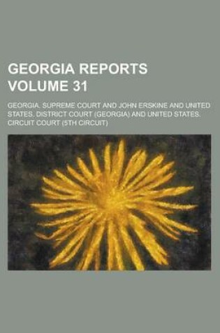 Cover of Georgia Reports Volume 31