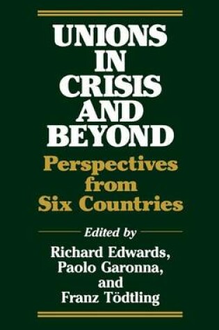 Cover of Unions in Crisis and Beyond