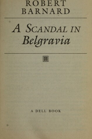 Cover of A Scandal in Belgravia