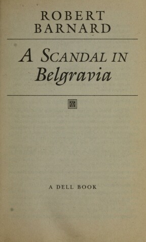 Book cover for A Scandal in Belgravia
