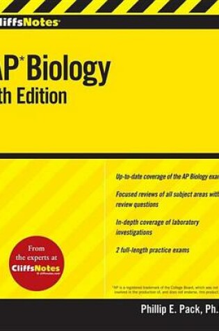 Cover of Cliffsnotes AP Biology, Fourth Edition