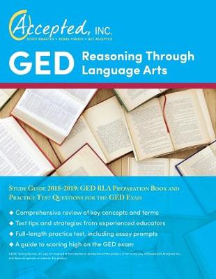 Book cover for GED Reasoning Through Language Arts Study Guide 2018-2019