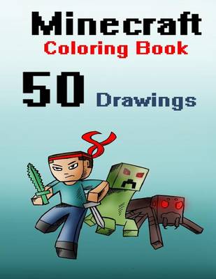 Book cover for Minecraft Coloring Book