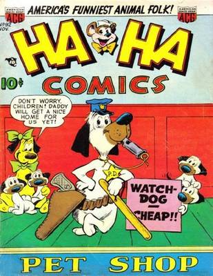 Book cover for Ha Ha Comics Number 92 Humor Comic Book