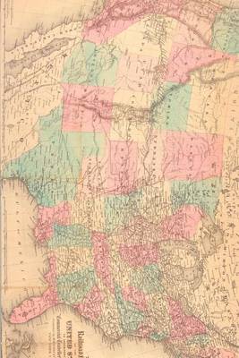 Book cover for A Vintage 1871 Map of the United States Railroad System