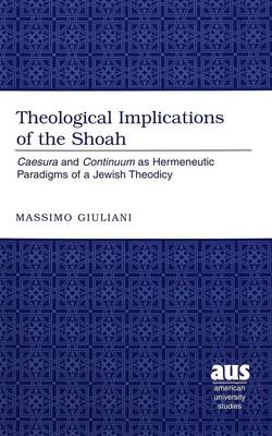 Book cover for Theological Implications of the Shoah