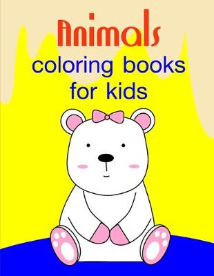 Book cover for Animals coloring books for kids