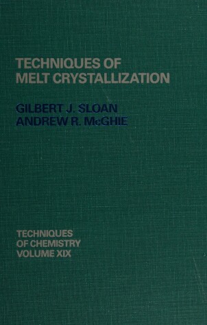 Cover of Techniques of Melt Crystallization