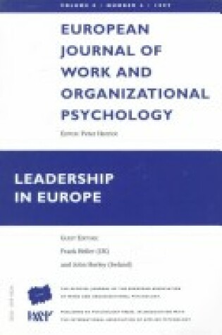 Cover of Leadership in Europe