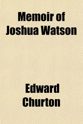 Book cover for Memoir of Joshua Watson